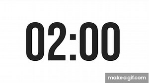 2 MINUTE TIMER - COUNTDOWN TIMER on Make a GIF