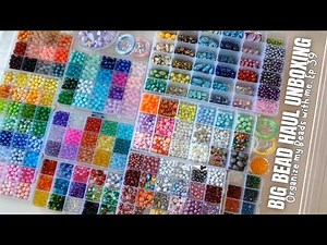 Unboxing a Large New Bead Haul | Organize My Beads with Me, Ep 39 in collaboration with PandaHall