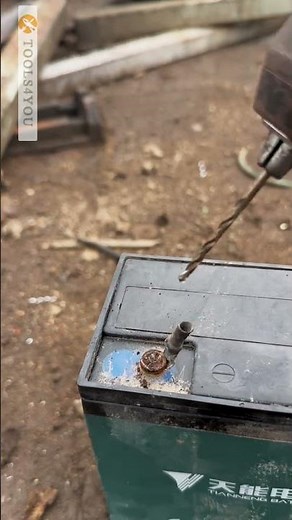 Removal of rusty broken screws