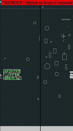 Erase Command in AutoCAD | Erase Command Tricks #shorts #autocad