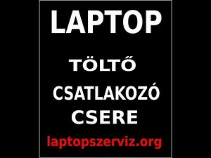 Laptop töltő csatlakozó csere az alaplapon. Laptop dc power jack replace.