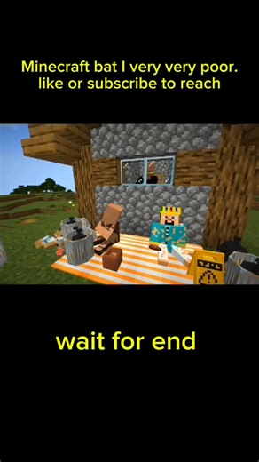 Minecraft bat l very very poor help me like or subscribe to reach #minecraft #shorts