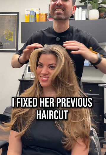 Haircut Correction: Fixing a V-Shape to Layered Long Hair