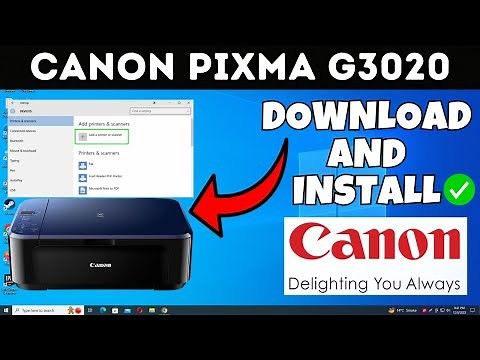 How To Download & Install Canon PIXMA G3020 Printer Driver in Windows Laptop /PC