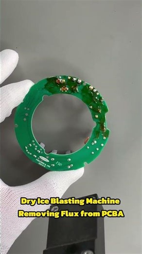 Dry Ice Blasting Machine, Removing Flux from PCBA#dryiceblasting #dryicecleaning #pcb #smt #solder