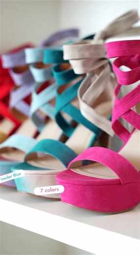 Fuchsia Multi-Color Strappy Heels for Stylish Parties