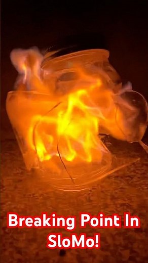 Jam Jar Jet Explodes In SloMo