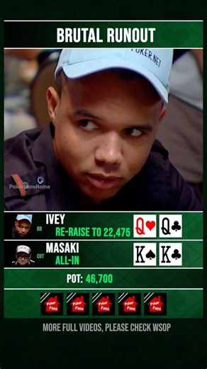 Brutal runout #poker #ivey