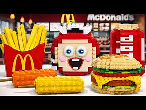 Apu Tried McDonald’s Fast Food Burger, Fries & Coca Cola Challenge at Home LEGO Story