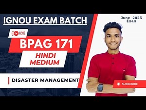 #20 BPAG 171 | DISASTER MANAGEMENT | IMPORTANT QUESTIONS MARATHON IGNOU WALAY AAYUSH SIR