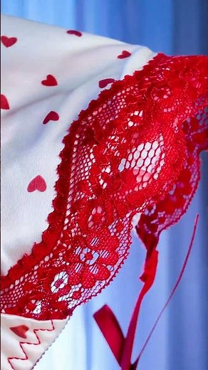 Heart Lace Details ❤️ soft feminine lingerie #shorts