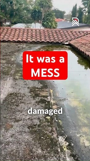 How to Fix PONDING WATER on a Flat Roof! 🌊🛠️ #RoofingNation