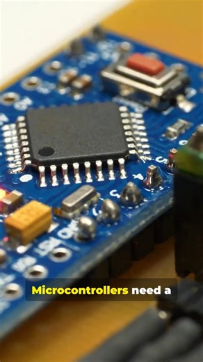 Why Do Microcontrollers Need Crystal Oscillators? ⏱️#Electronics #Microcontroller #Engineering