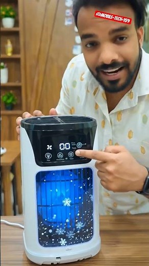 3-In-1 Portable Air Conditioner, Humidifier & Fan with Atmosphere Light