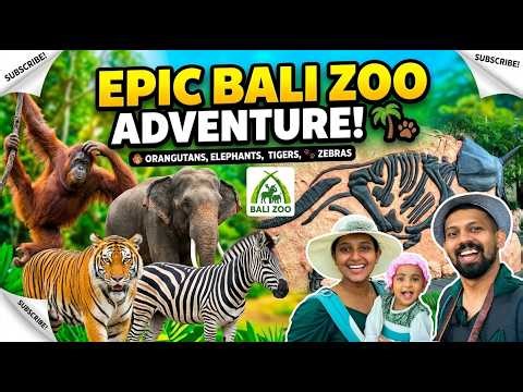 Bali Zoo Full Tour 🐘 | Animals, Orangutan, Tiger & More | Ubud Bali Travel Vlog
