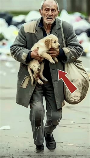 When Kindness Strikes Gold: The Rescue That Changed Everything! ✨💰 In a world where kindness sometimes feels lost, an old man finds hope in the most unexpected way. While collecting garbage, he hears a faint whimper and discovers an injured puppy trapped in a box. Despite his own struggles, he rushes the poor pup to the vet, even offering his last coins to save the little life. With a little help from a compassionate veterinarian, the puppy is healed and ready for a new life. But that’s only th