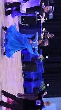international waltz and tango I danced in Seattle ， my teammate cheered for me. #dance