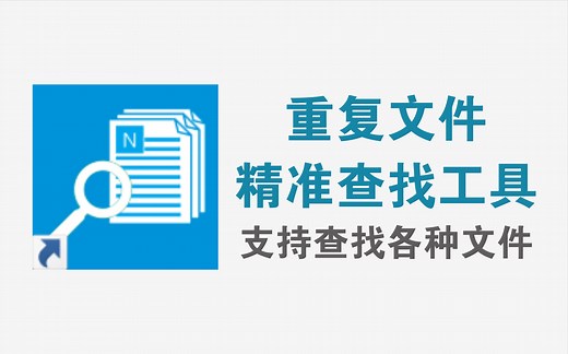 重复文件精准查找工具，支持各种文档、图片、视频、音频、压缩包