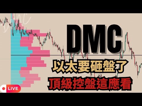 [BTC/ETH實盤LIVE] 以太進入熊市！關鍵支撐撐住！麻吉大哥危險了！加密貨幣 比特幣 以太幣 日內交易 DMC裸K交易@DMC-羊董-CCY @DMC_FX_TRADER