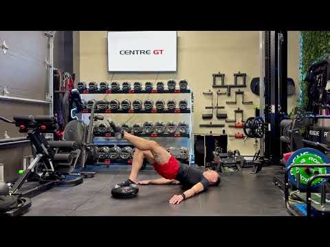 Single-Leg Glute Bridge on Stability Disc