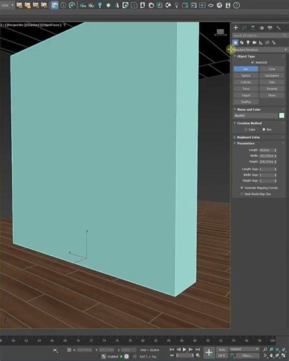 Speed modeling of the scene made by our student