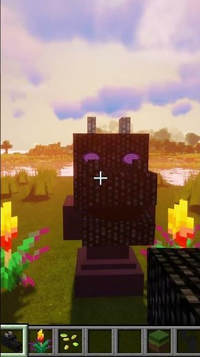 Minecraft Mini Dragon Statue Tutorial in 12 seconds!