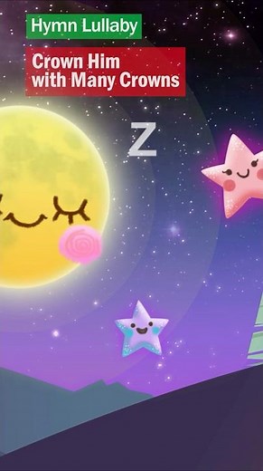 Crown Him with Many Crowns ❤ Peaceful Hymn Lullaby #shorts #lullabysong #relaxingmusic