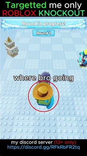 Targetted me only in roblox knockout #knockout #roblox #shorts