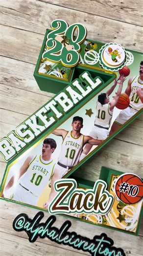 Basketball Theme | 10” . . #grad #3dletter #basketball #basketballtiktok #likes