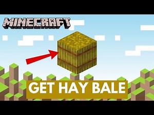 How to Get Hay Bale on Minecraft 2024 | Minecraft Tutorial