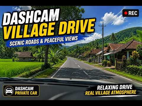 Dashcam Drive Through Beautiful Rural Village | Relaxing Countryside Road Trip & Scenic Driving Tour