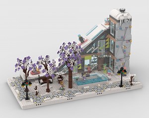 LEGO MOC-201955 Winter Village - Display for set 60366 - Ski and Climbing Center (City 2024)