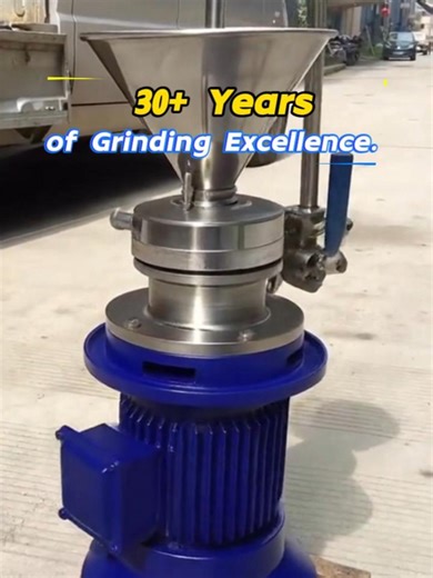 30 years of experience in colloid mill manufacturing. Designed for fine grinding and stable dispersion. #ColloidMill #IndustrialMachinery #FoodProcessing #B2B