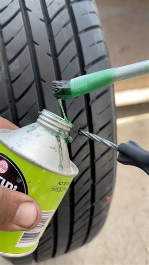 tubeless kit repair just so easy #tyer #shortvideo #truck