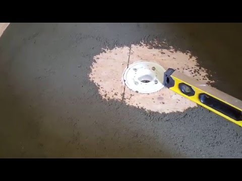How to make a shower base with concrete