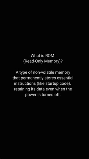 What is ROM (Read-Only Memory) ? #aisecurity