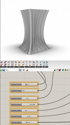 Grasshopper - EX 21 - Divide curve + Repeat data #parametricdesign #grasshopper