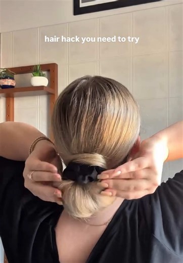 my hair hack you totally need to try ✨ #hairhack #hairtutorial #hairstyle #hairinspo