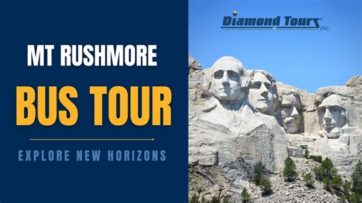 🚌✨ Mount Rushmore & the Black Hills Bus Tour ✨🚌 Travel with Diamond Tours and experience some of South Dakota’s most incredible destinations. 💎 This tour includes: •Mount Rushmore National Memorial – see the iconic faces of four U.S. presidents carved in stone. •Crazy Horse Memorial – the world’s largest mountain carving, honoring Native American heritage. •Badlands National Park – dramatic landscapes of layered rock formations, cliffs, and spires. •Custer State Park – famous for its scenic d