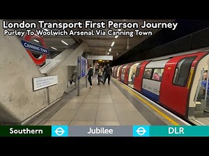 London Transport Southern Railway, Jubilee Line & DLR Journey: Purley To Woolwich Arsenal 🇬🇧