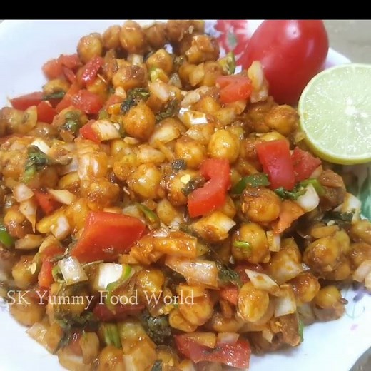 1 Minute Instant Snacks Recipe | Chhole Chat Recipe | Cholay Chaat Recipe | Chana Chat Recipe #Short