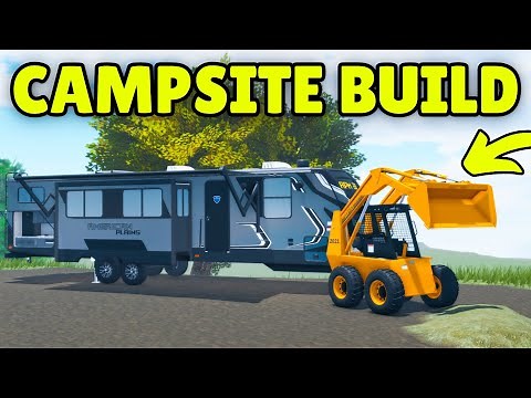 I Built the PERFECT Campsite & Spent the Night in APM | Roblox American Plains Mudding
