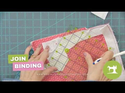 Girlfriend Learn: How to Join Quilt Binding Ends (Easy No-Stress Method) ✂️🧵