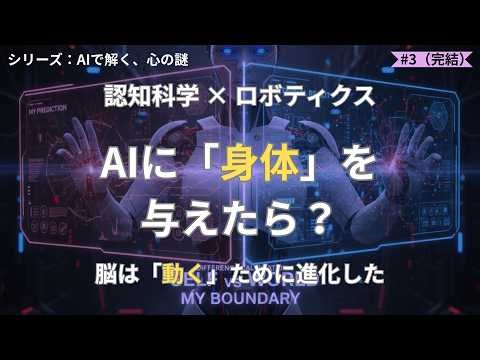 もしAIに「身体」があったら？意識に肉体が必要な驚きの理由と、知能の真の起源【AIで解く、心の謎 #3 完結編】 #脳科学 #AI #身体性 #ロボティクス #心理学
