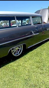 2.3K views · 113 reactions | 1955 Chevrolet Wagon #chevywagon #musclecars #restomod #55chevy #trifivechevy #classicchevy #chevynomad filmed at the Sultans car show in Long Beach, California | Peter Mark | Facebook