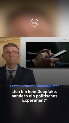 Der Staatsminister für Kultur und Medien, Wolfram Weimer, hat den „Weimatar“ vorgestellt – den ersten Avatar eines deutschen Regierungsmitglieds. Mit ihm wirbt der Staatsminister für eine faire KI, die Kreativität schützt und die demokratische Öffentlichkeit stärkt. ➡️ https://kurz.rnd.de/nxtf | RND - RedaktionsNetzwerk Deutschland