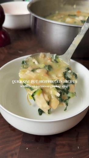 White Bean Parmesan Chicken Soup Recipe