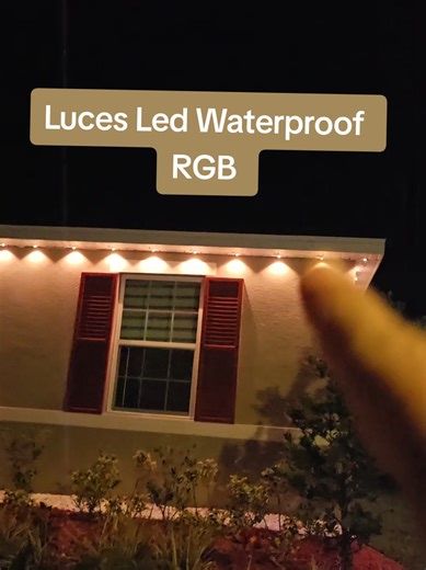 Luces Led Waterproof RGB #ledlights #outdoorlighting #decoration #lucesled