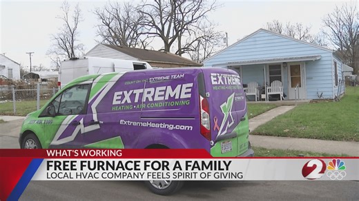 Local HVAC company gives furnace to family in need