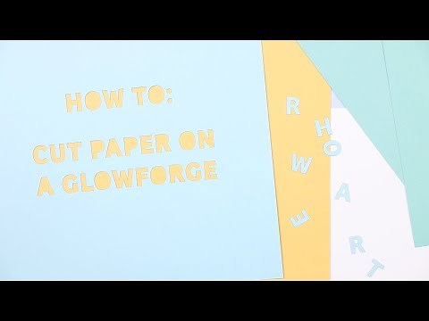 How To Cut Paper With a Laser | Glowforge Pro Tutorial
